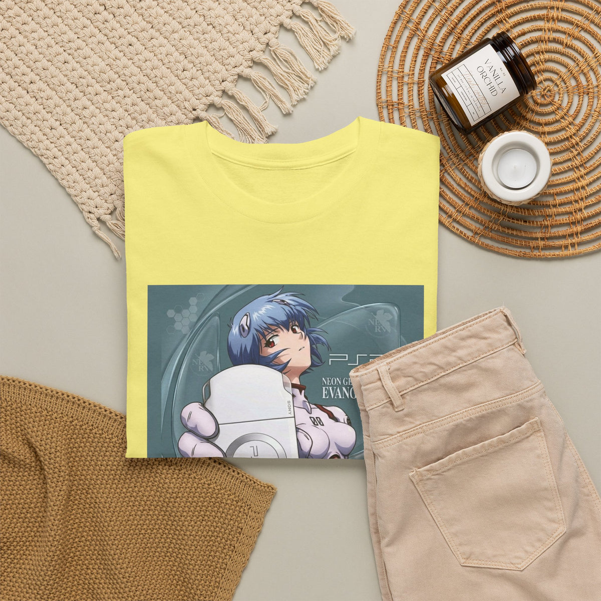 Rei Ayanami Holds PSP Console Tee