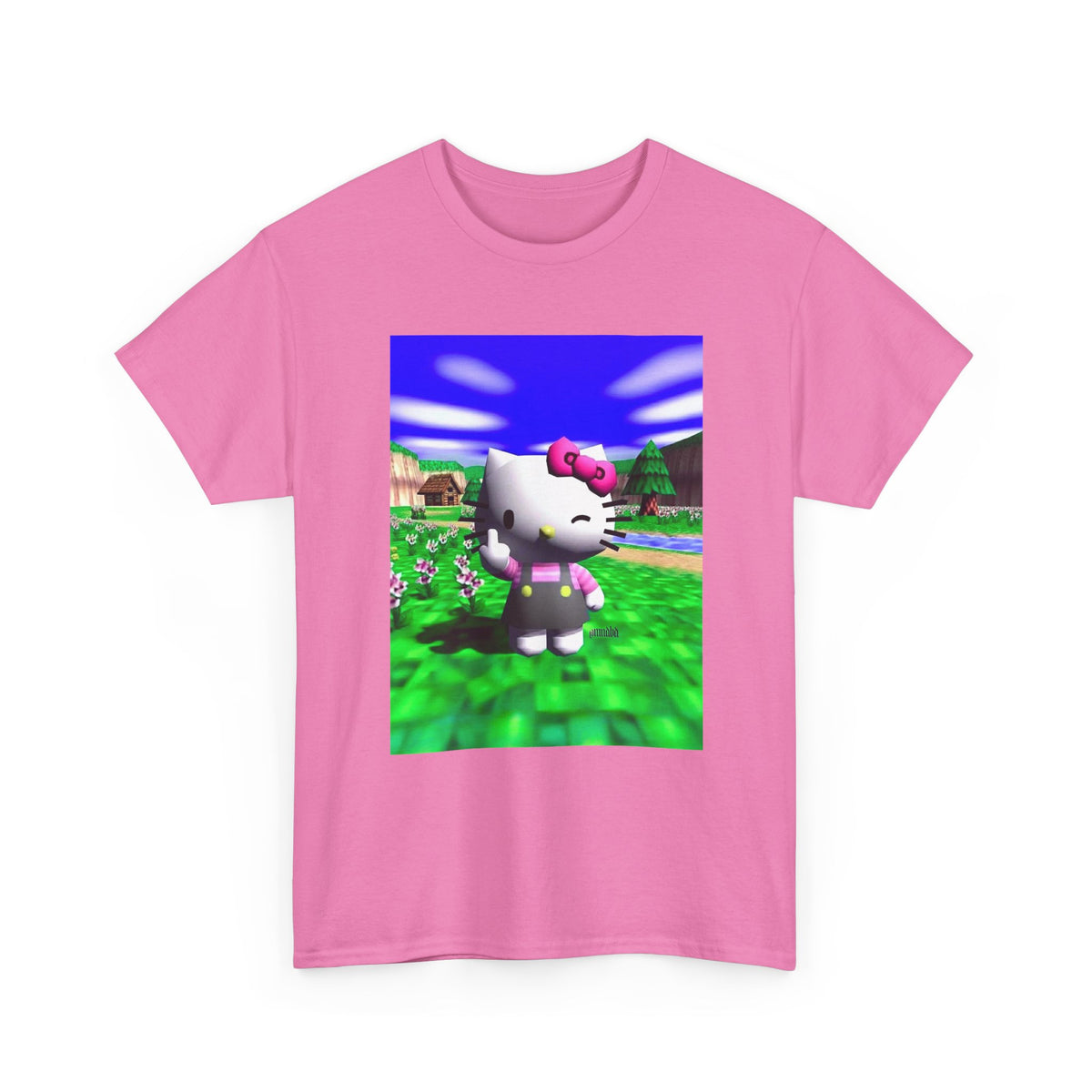 Winking Kitty Flipping The Bird Tee