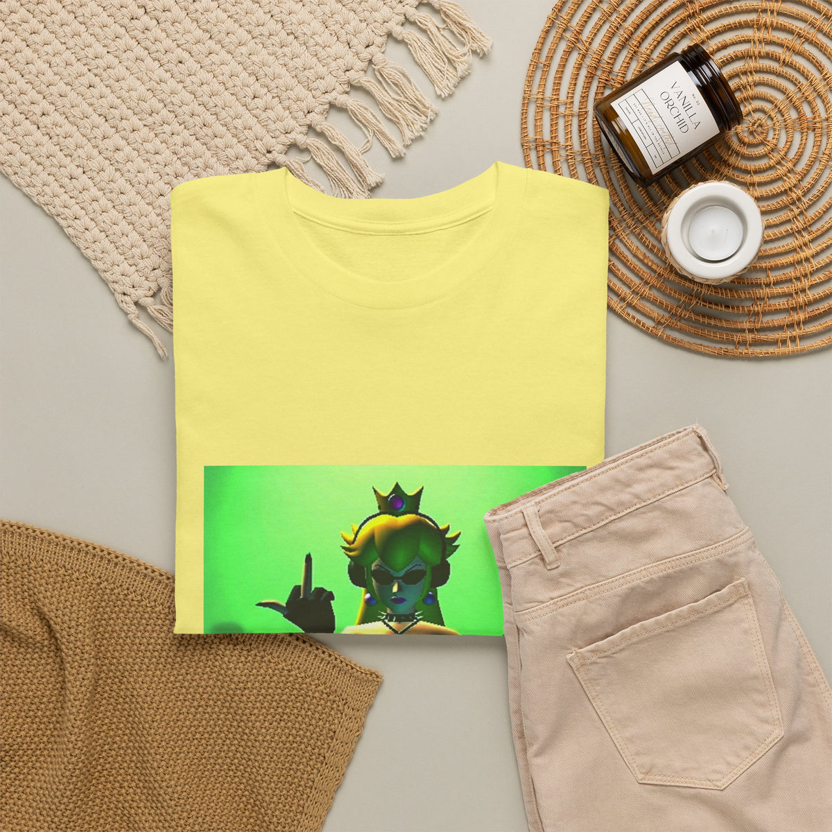 Gothic Peach DJ Flipping The Bird Tee