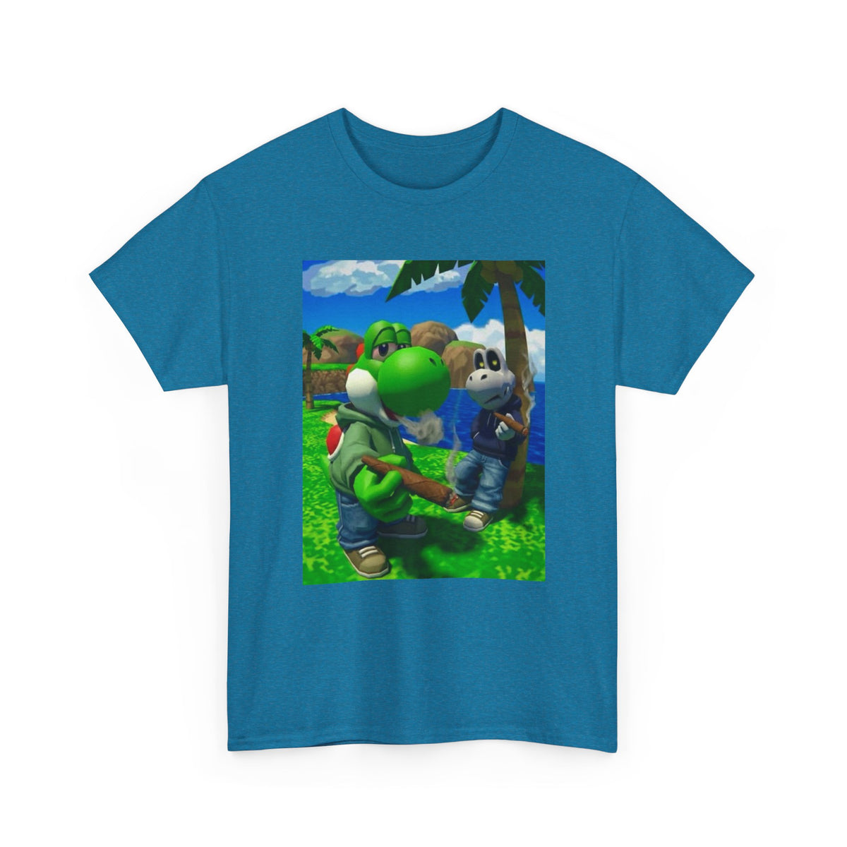Yoshi And Dry Bones Smoking Blunts Tee