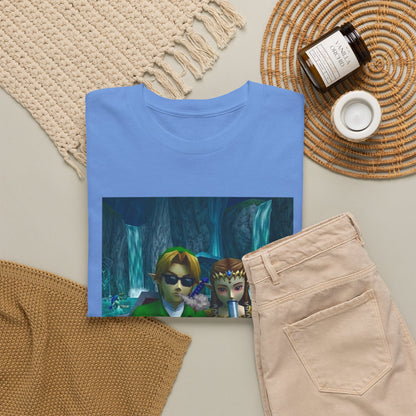 Link And Zelda Sharing A Smoke Tee