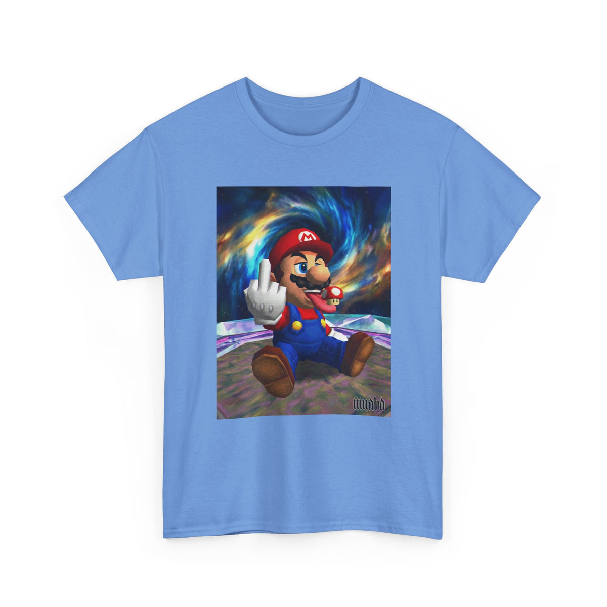 Mario Showing Middle Finger With Mushroom