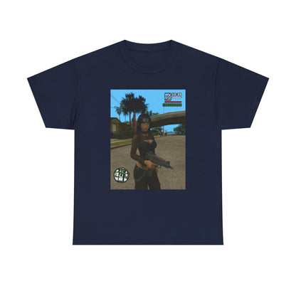 Anime Assassin Girl Holding Gun Tee