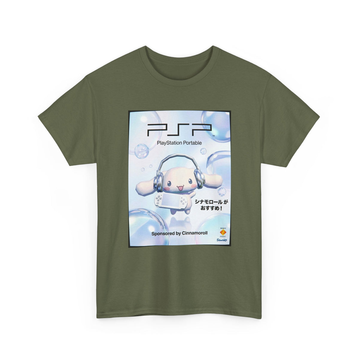 Cinnamoroll Gaming With A PlayStation Portable