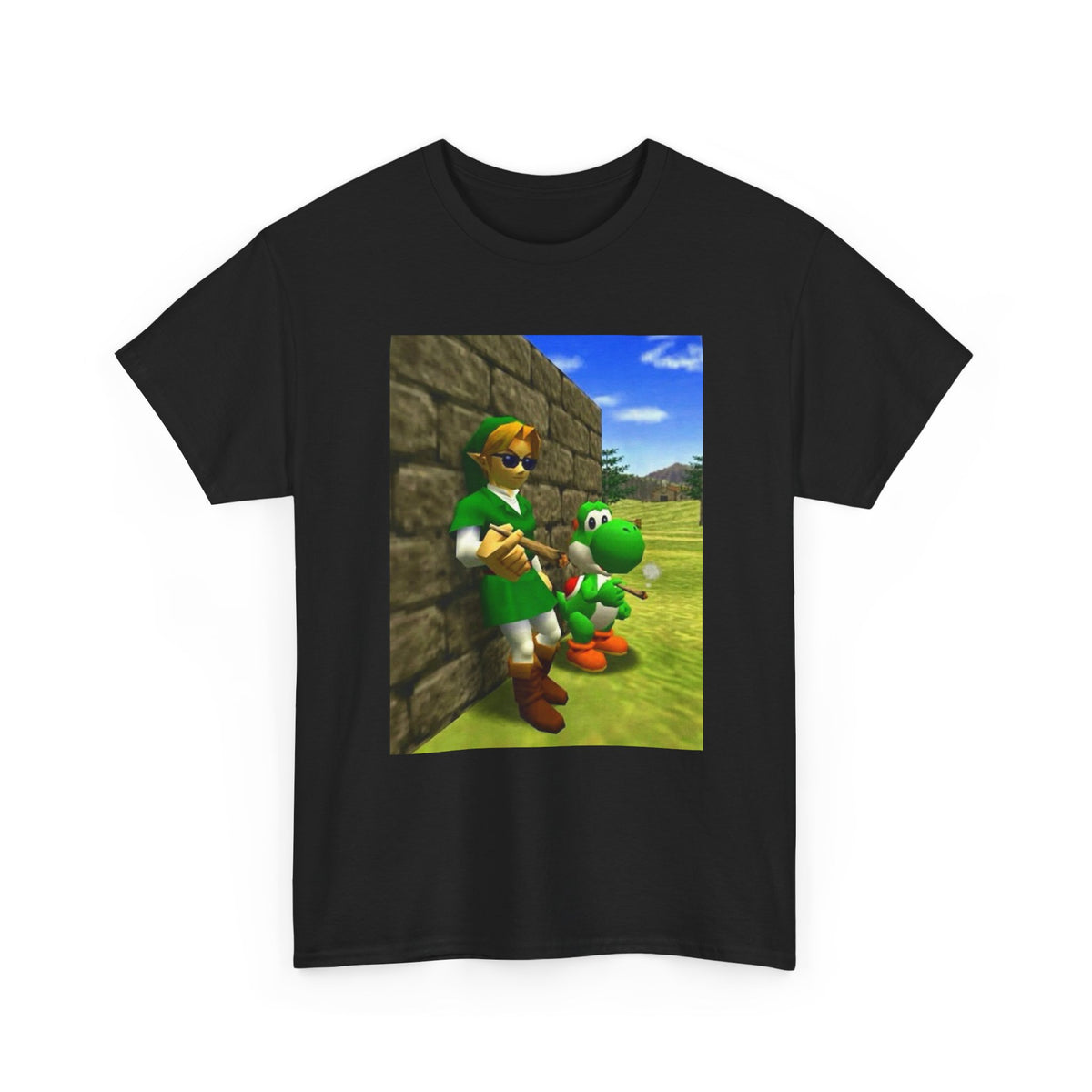 Link and Yoshi Chillin' With Blunts