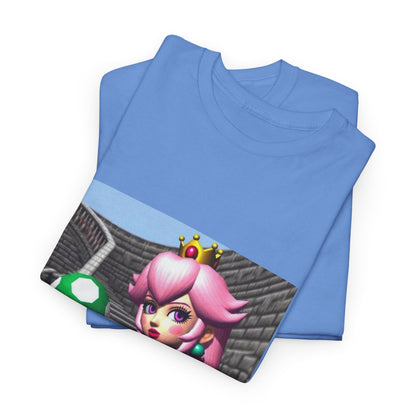 Goth Peach Holding A Green Mushroom Tee