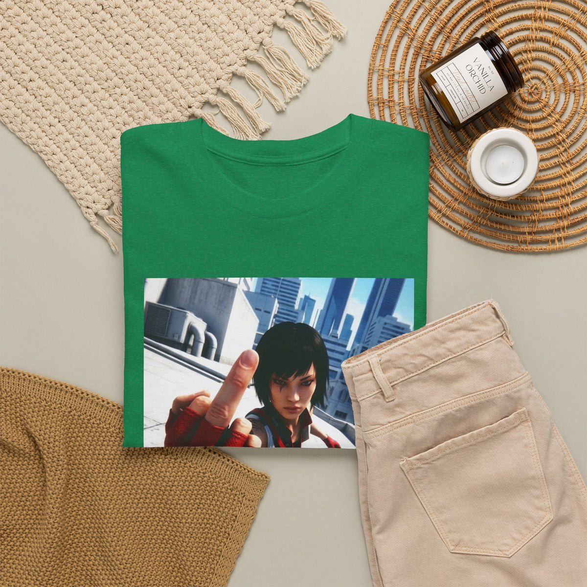 Faith Connors Flipping The Bird Rooftop Tee
