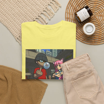 Skater Punk And Kitty Girl In Skater Park Tee