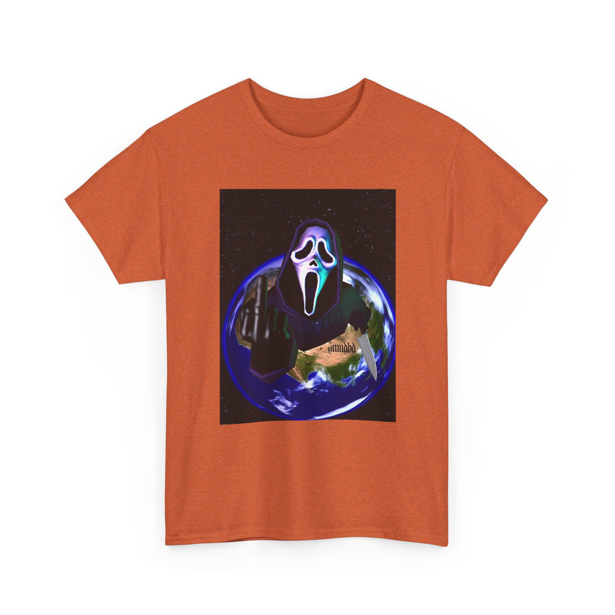 Ghostface Flipping Off The Earth Tee