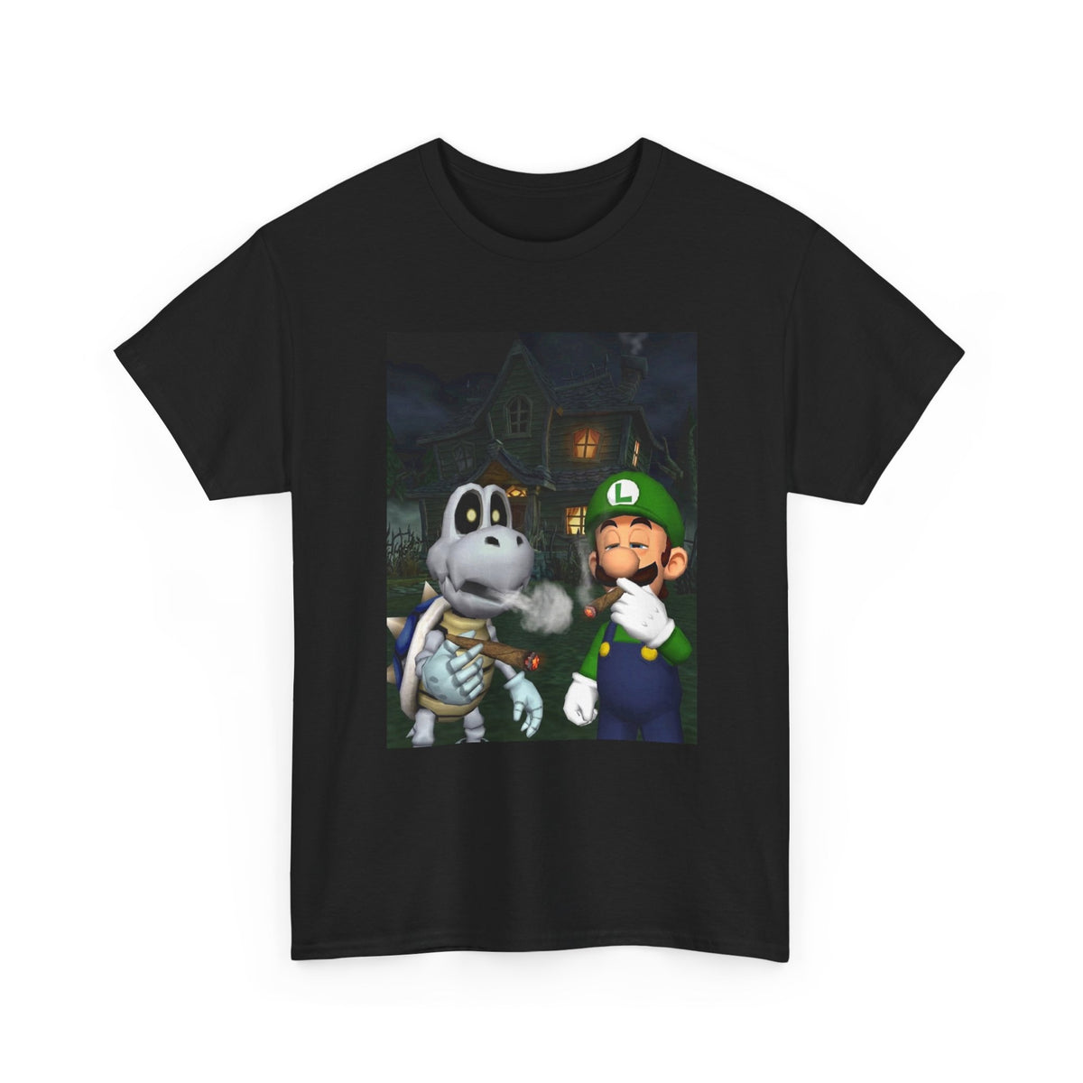 Luigi And Dry Bones Smoking Cigars Tee