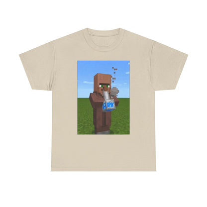 Villager Enjoying A Blocky Bong Hit