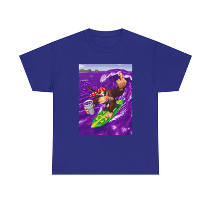 Diddy Kong Surfing Purple Wave Tee