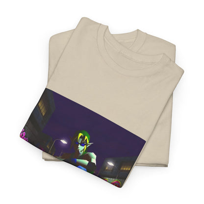Skater Link Smoking In Neon Alley Tee