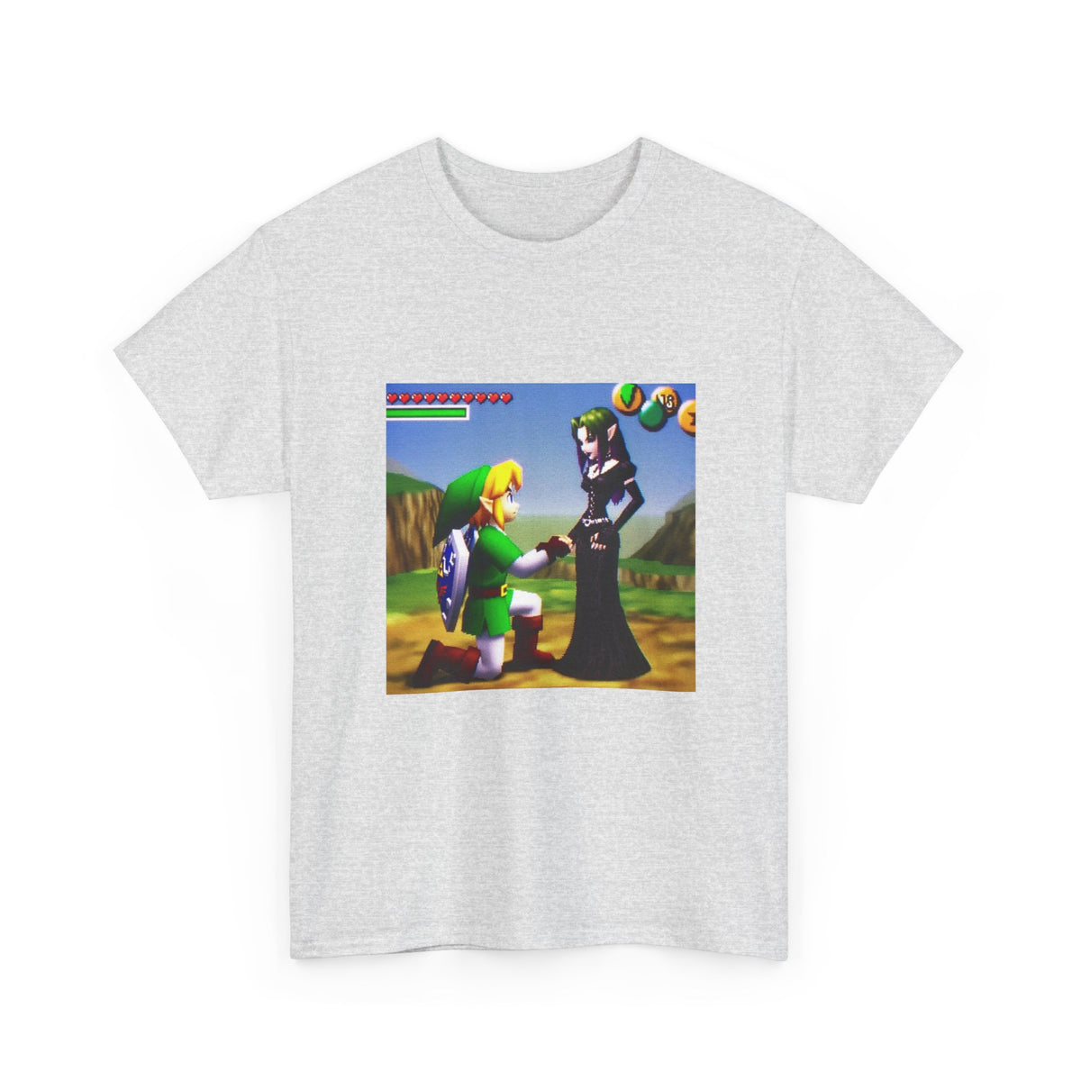 Link Proposing To Goth Girl Tee