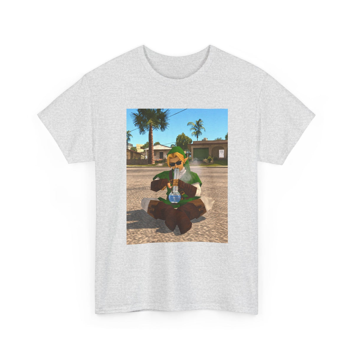 Stoner Link Taking A Bong Hit Tee
