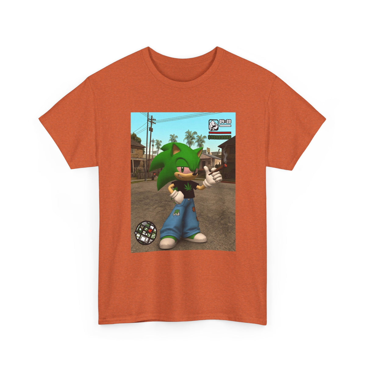 Stoned Green Hedgehog Blazing In Grove Street