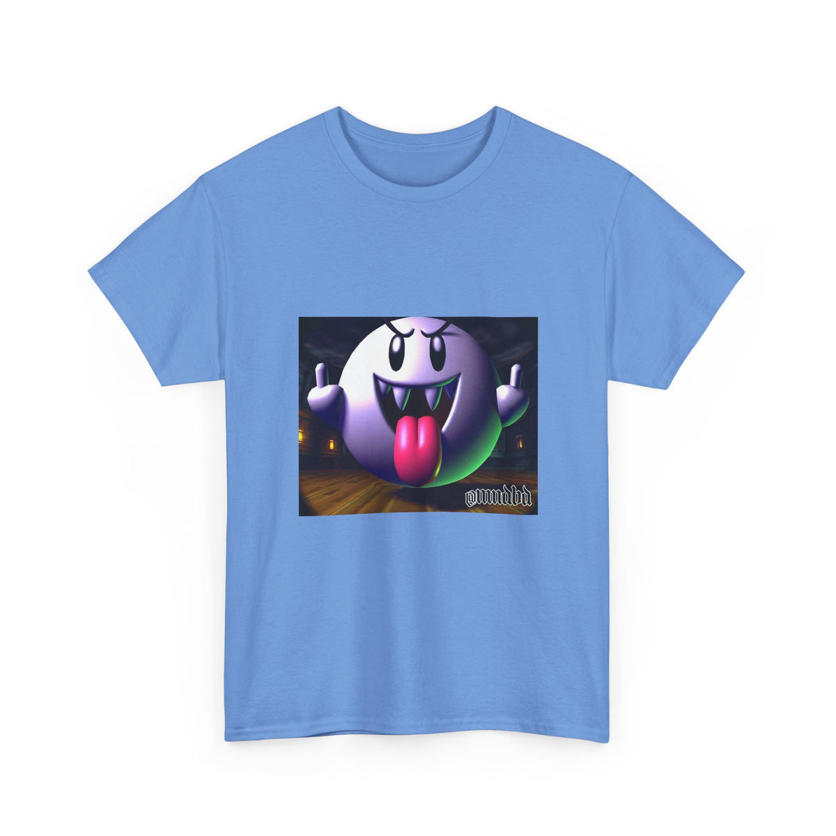 Edgy Ghost Flipping The Bird Tee