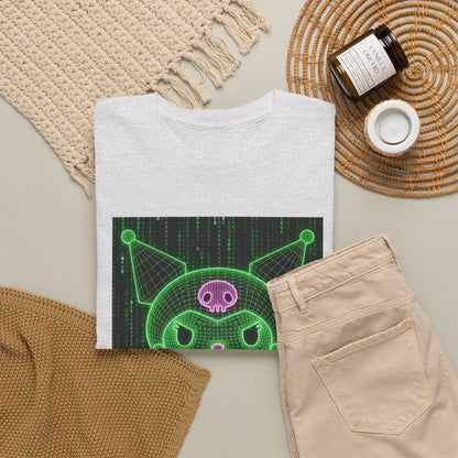 Wireframe Kuromi Flipping Off Tee