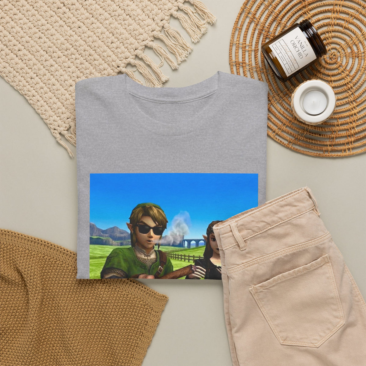 Link And Zelda Passing A Blunt Tee