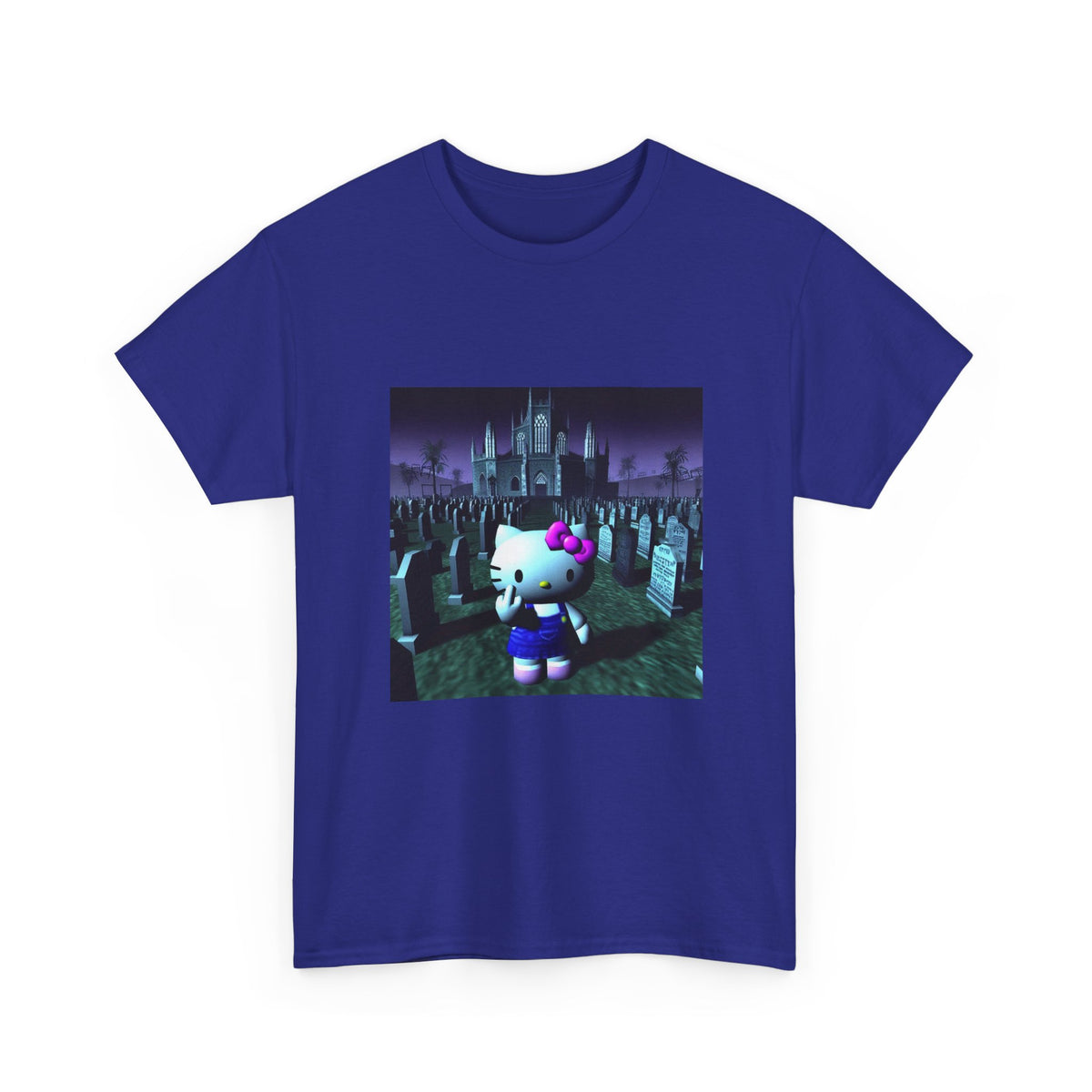 Cute Cat Flipping Off In Cemetery
