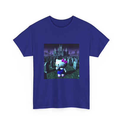 Cute Cat Flipping Off In Cemetery
