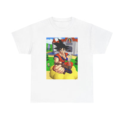 Goku Blazing On Nimbus At Mushroom Kingdom