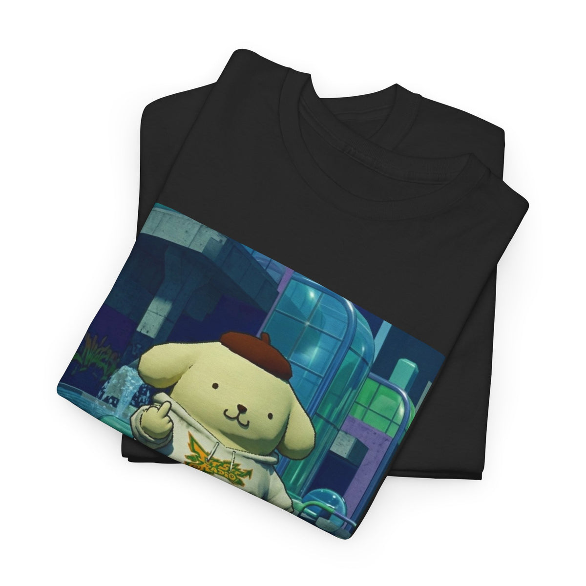 Pompompurin Skates and Flips The Bird