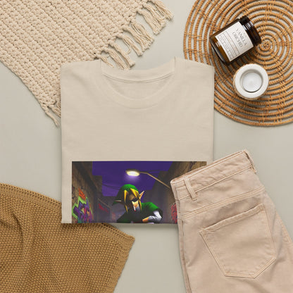 Skater Elf Smoking In Alleyway Tee