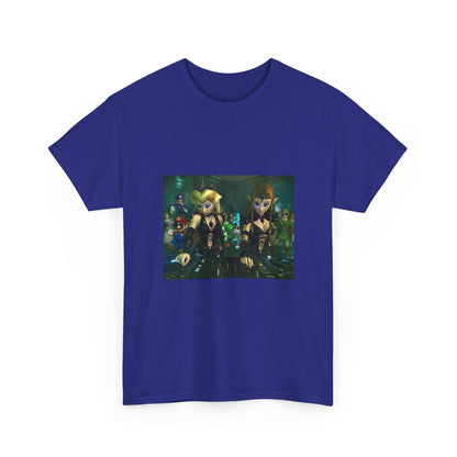 Princess Peach and Zelda DJing with Friends Tee