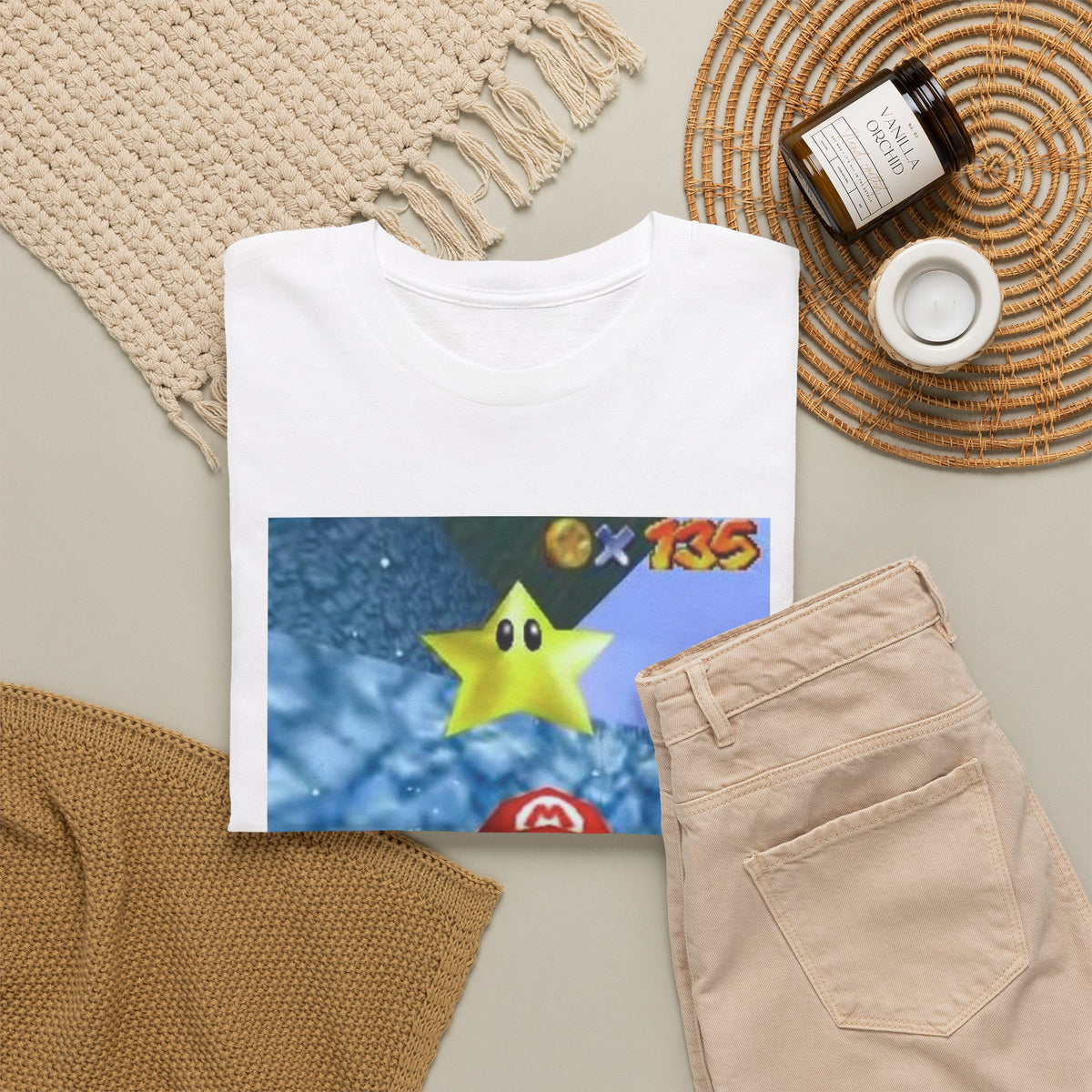 Mario Flips The Bird In Icy World Tee