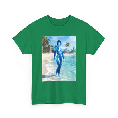 Cortana On Tropical Beach Tee