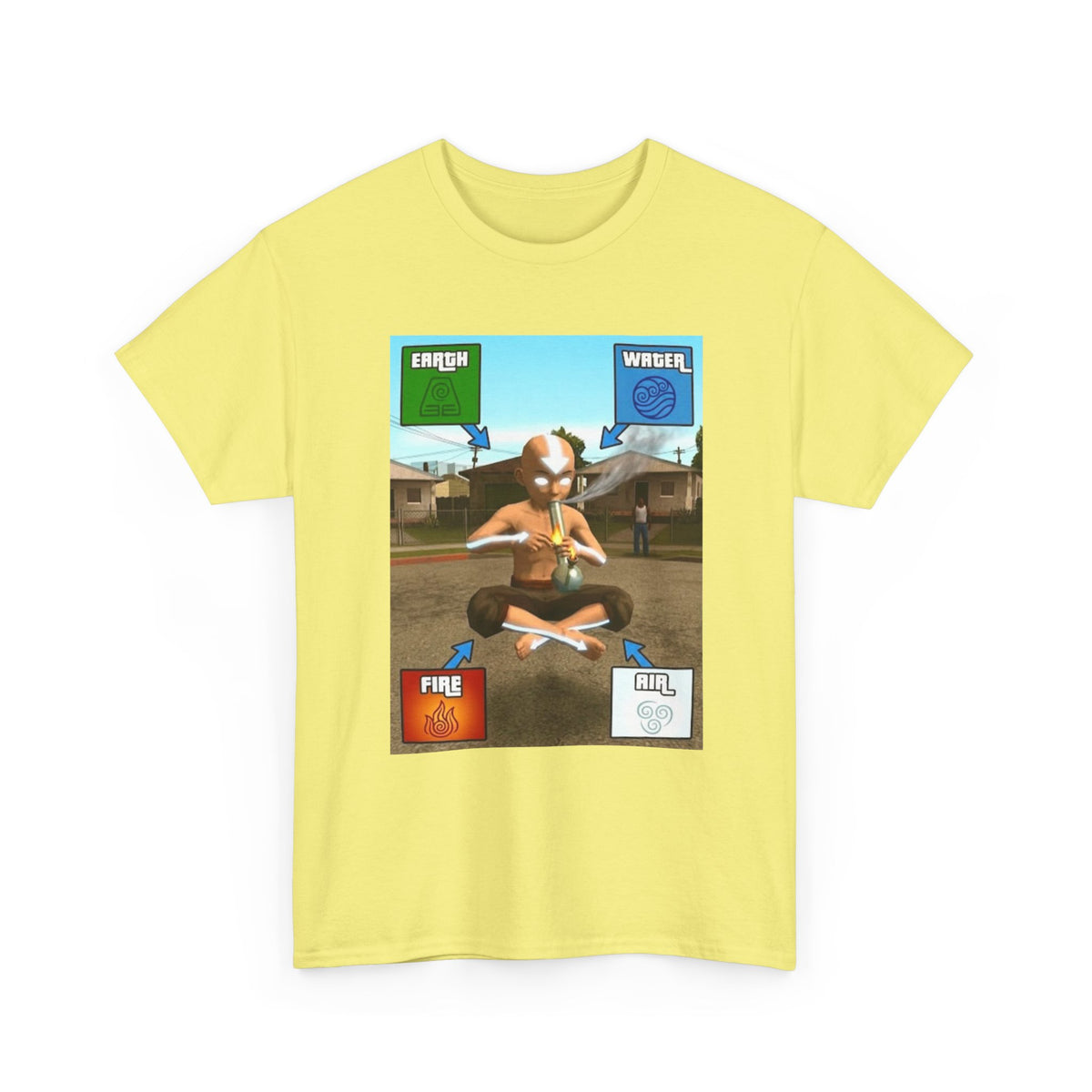 Aang Bending Smoke Elements Tee
