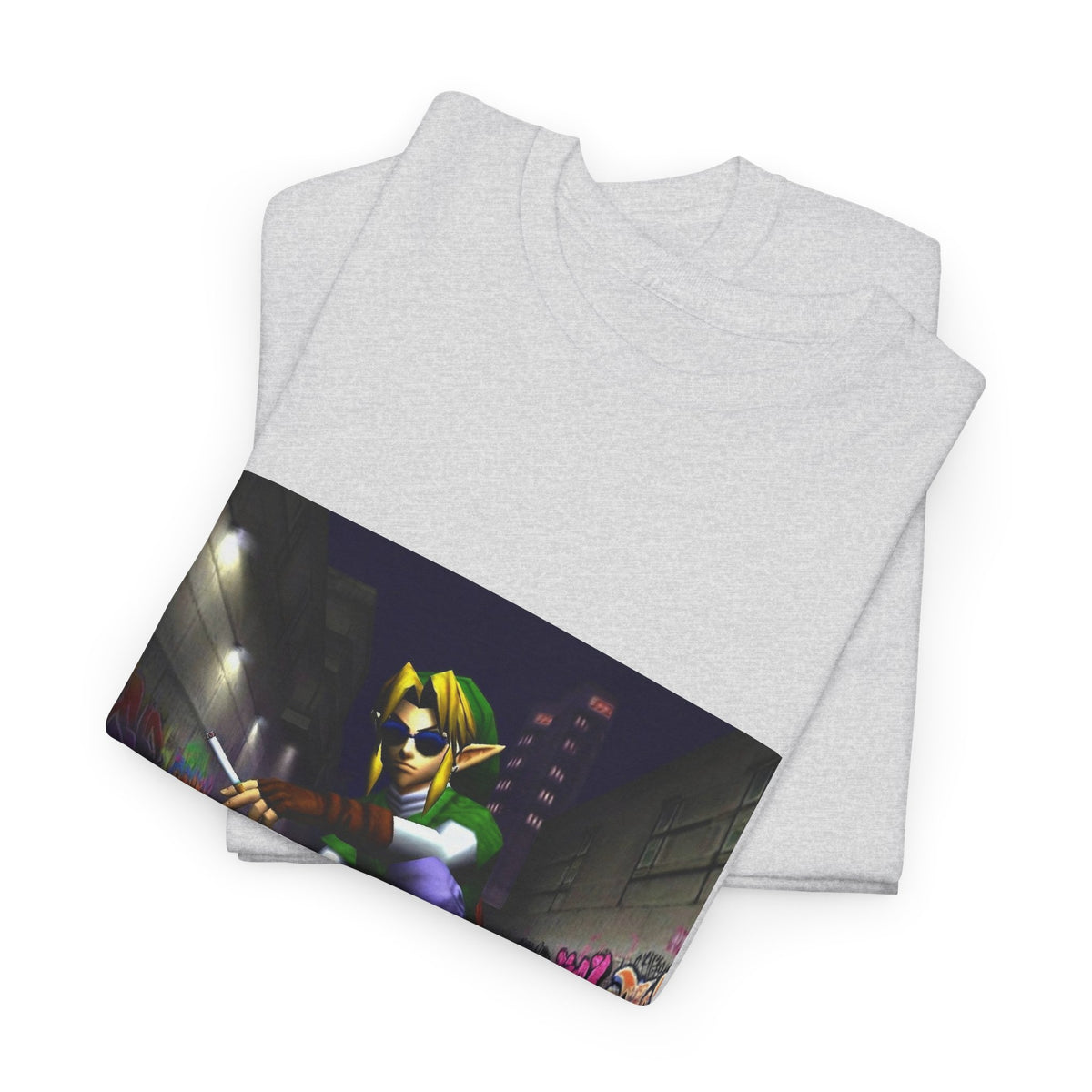 Link Skater Smoking In Alley Tee