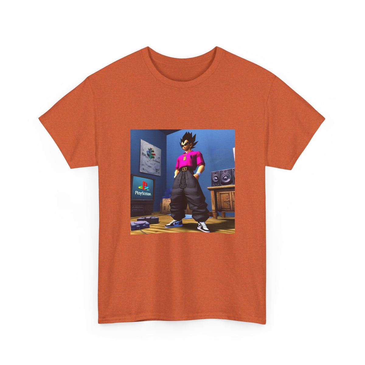 Y2K Vegeta Chilling With PlayStation Tee