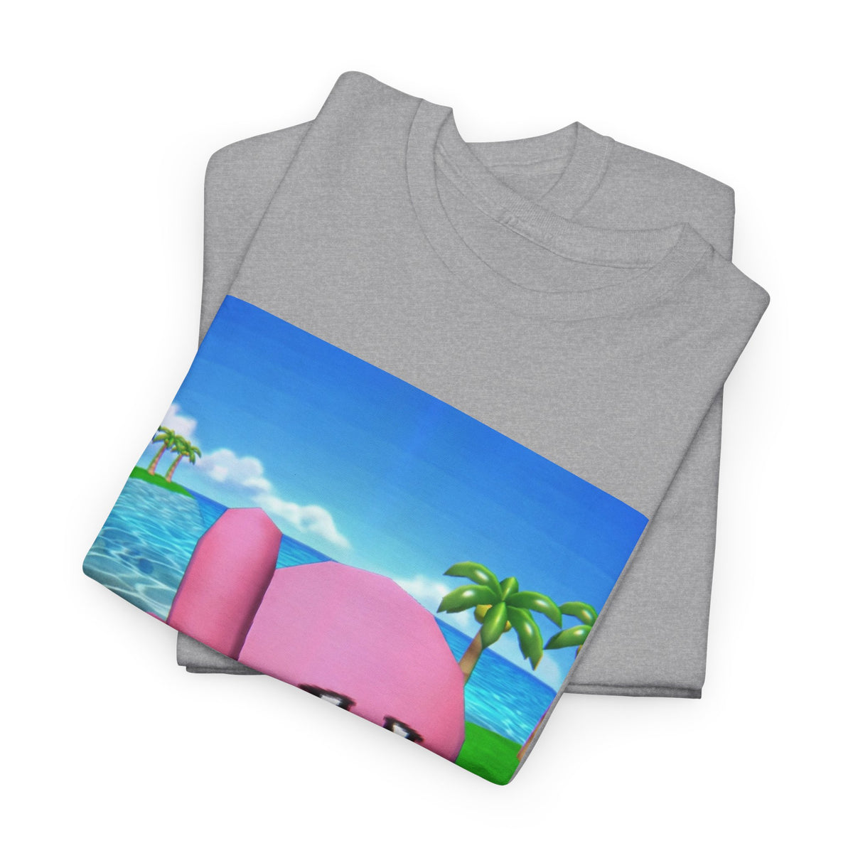 Kirby Giving The Finger Island Scene Tee