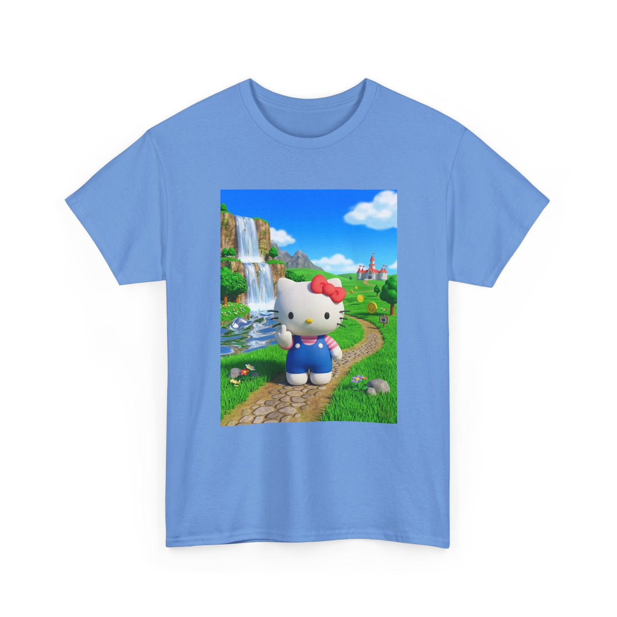 Hello Kitty Flipping Off In Mushroom Kingdom