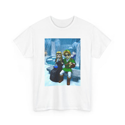 Link And Dark Zelda Chilling In Zora's Domain
