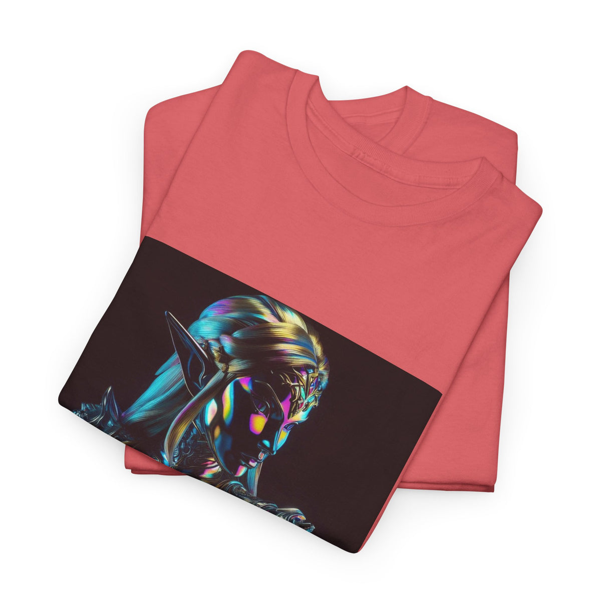 Holographic Elf Princess Chrome Armor Tee