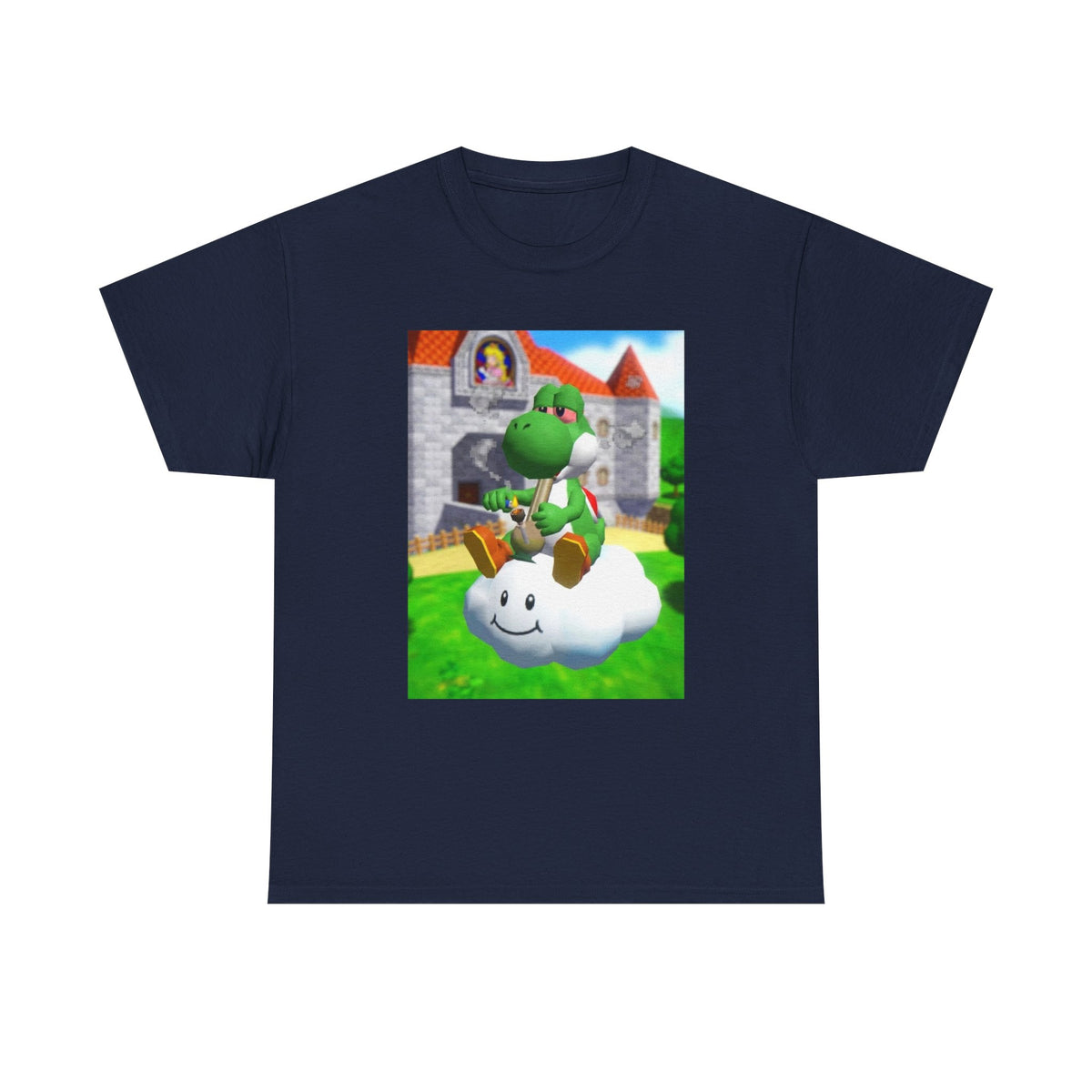 Yoshi Puffing On A Cloud Tee (Design 7)