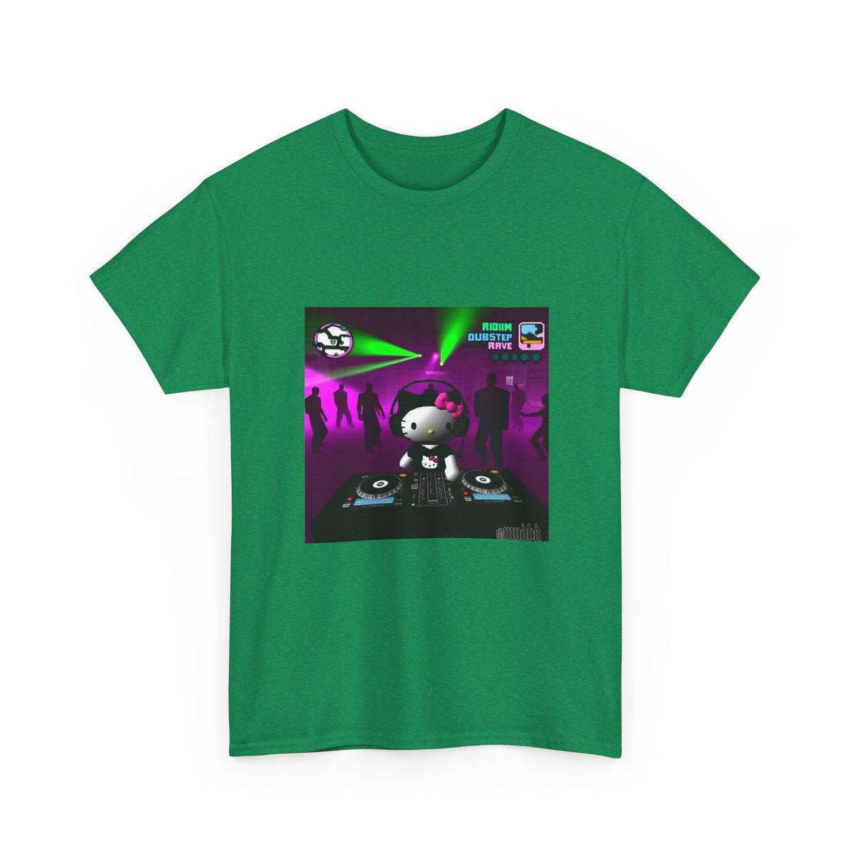 Hello Kitty DJing Dubstep Rave Tee