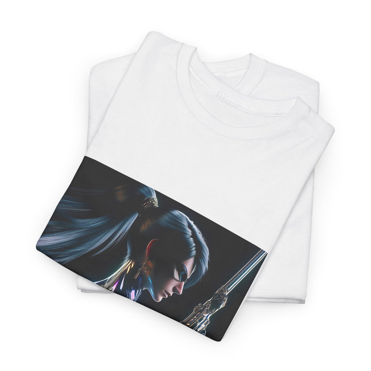 Chrome Huntress With Illuminated Weapon Tee