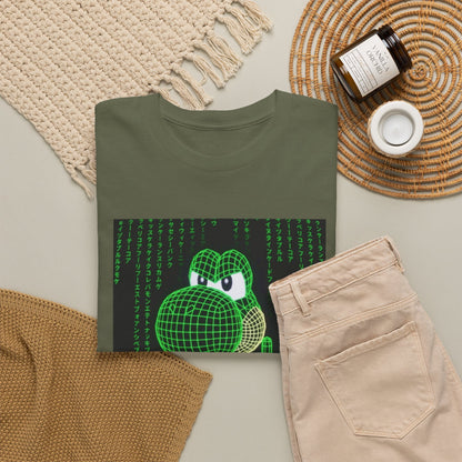 Wireframe Yoshi Flipping The Bird Tee