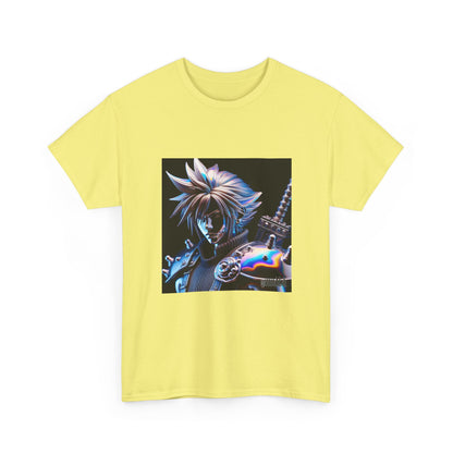 Chrome Warrior With Spiky Hair Tee