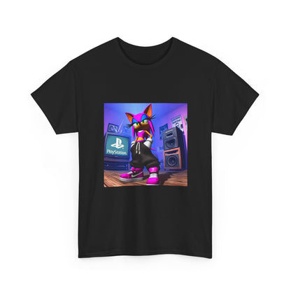 Pink Sonic-Style Character In Y2K Drip