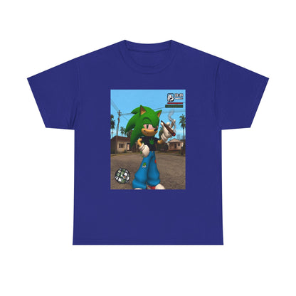 Green Hedgehog Blazin' In San Andreas Tee