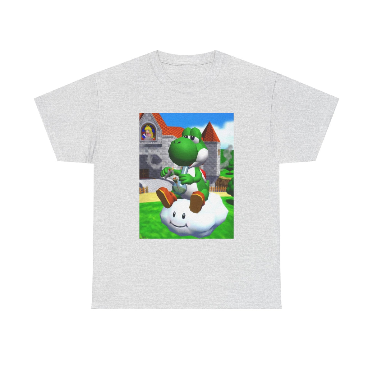 Yoshi Hitting The Bong On Cloud Tee
