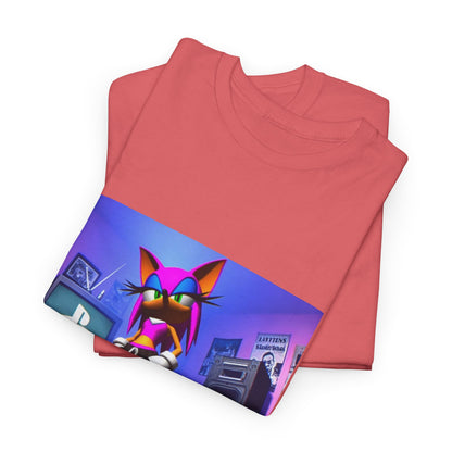 Pink Sonic-Style Character In Y2K Drip
