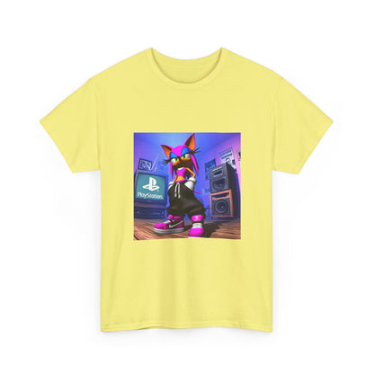 Pink Sonic-Style Character In Y2K Drip