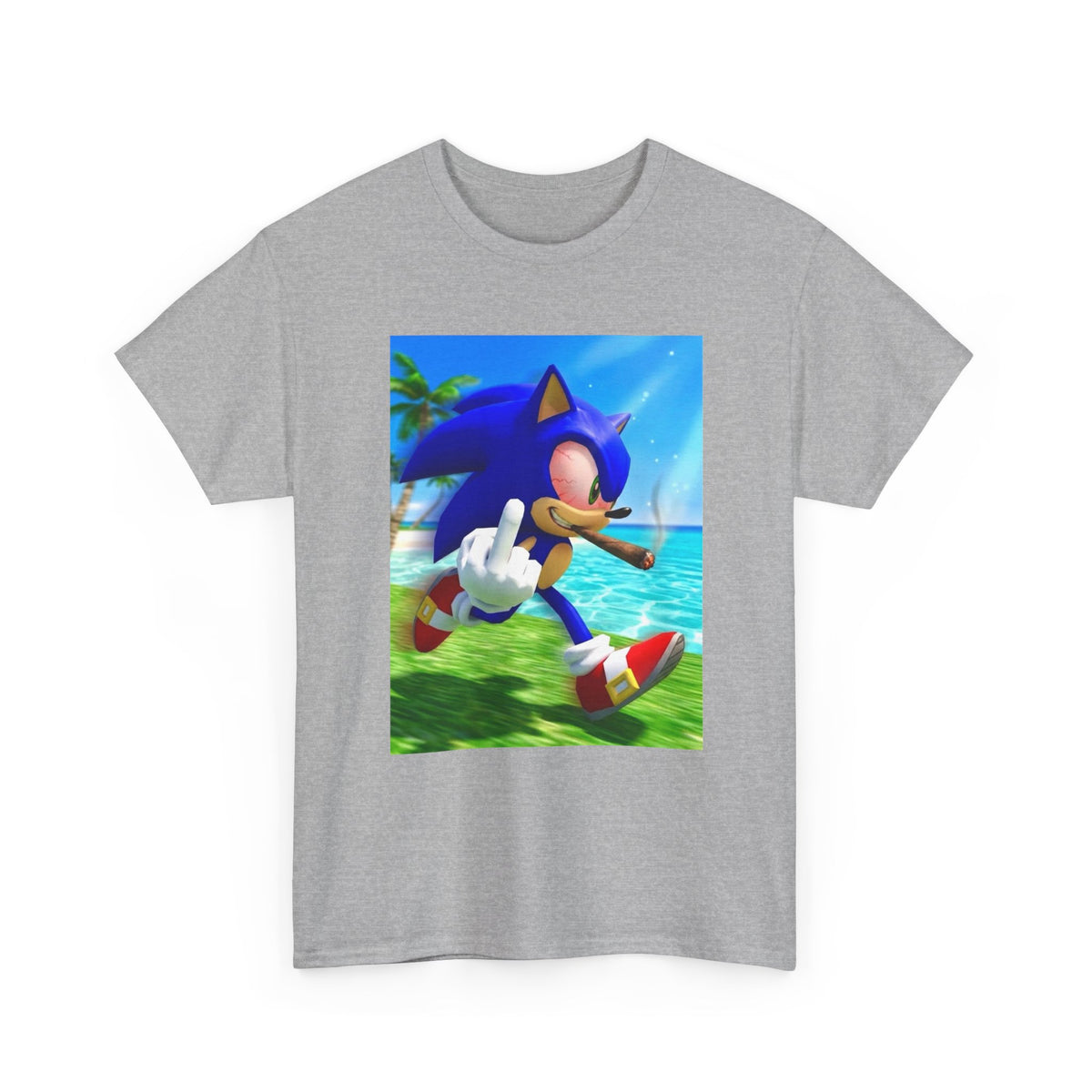 Stoned Sonic Giving The Finger Tee