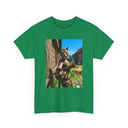 Feline Warrior Igniting Blunt Campfire Tee